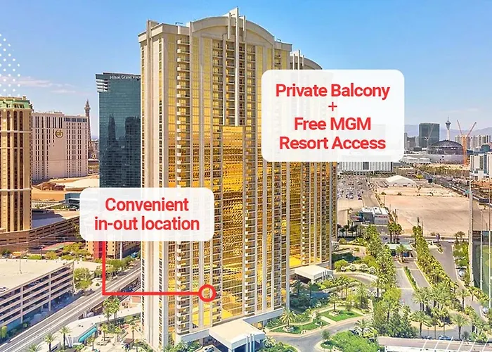 Lady Luck'S Vista - Private Balcony - Full Kitchen - Two Full Baths - Jetted Tub - Full Mgm Grand Resort Access W No Resort Fee At Mgm Signature Las Vegas